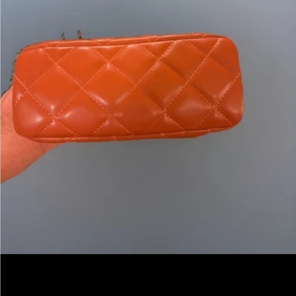 🆕CXL by Christian Lacroix Diamond Quilted Shoulder Bag Rust Designer 9”Wx6”H - Picture 7 of 10